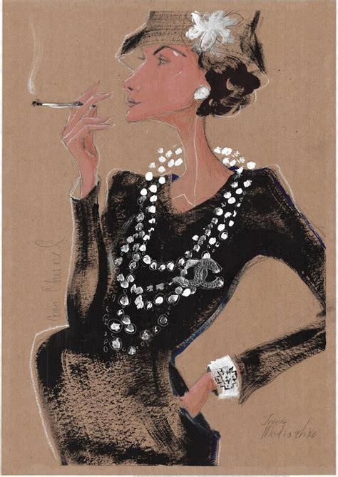 vintage chanel illustration|coco chanel archive.